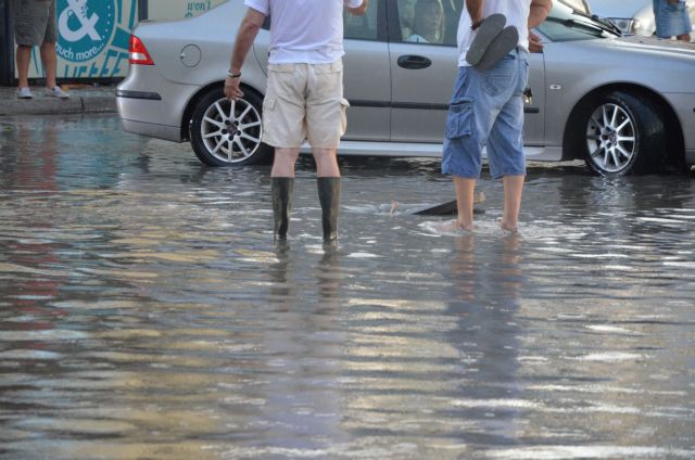 Έντονη βροχόπτωση και κατολισθήσεις στη Νάουσα