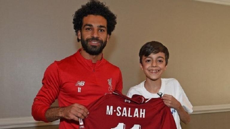 Ο Σαλάχ πραγματοποίησε το όνειρο παιδιού με μυική δυστροφία