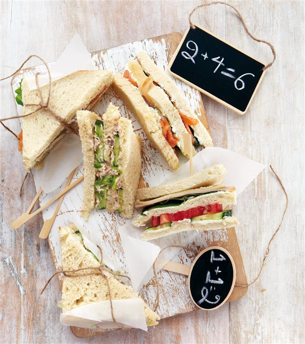 Σάντουιτς με σολοµό και τυρί κρέµα