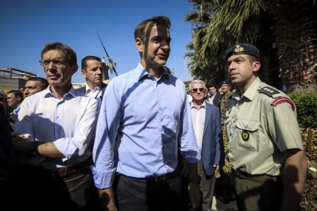 Όλα τα στιγμιότυπα από την επίσκεψη Μητσοτακη στη ΔΕΘ