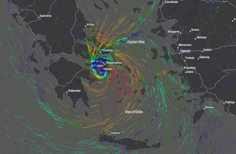 Το «δρομολόγιο» του Μεσογειακού Κυκλώνα που θα σαρώσει την Ελλάδα