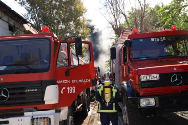 Θεσσαλονίκη: Υπό έλεγχο η φωτιά στην Αγία Τριάδα