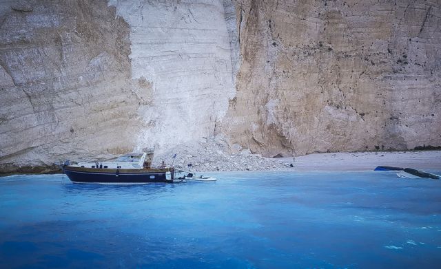 Ζάκυνθος: To «Ναυάγιο» μετά την κατολίσθηση μέσα από drone