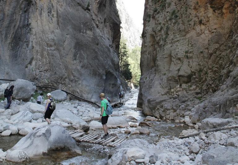 Ζημιές από τις βροχοπτώσεις στο φαράγγι της Σαμαριάς – Κλειστό την Παρασκευή