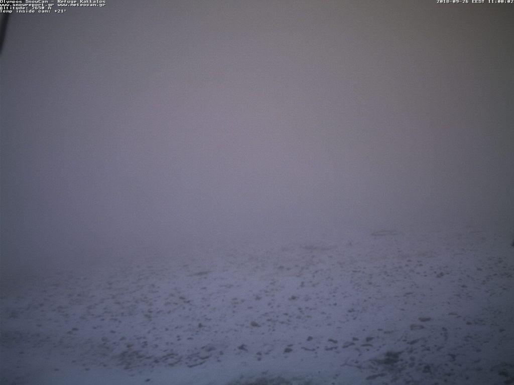 Τα πρώτα χιόνια στον Όλυμπο έφερε ο «Ξενοφών»