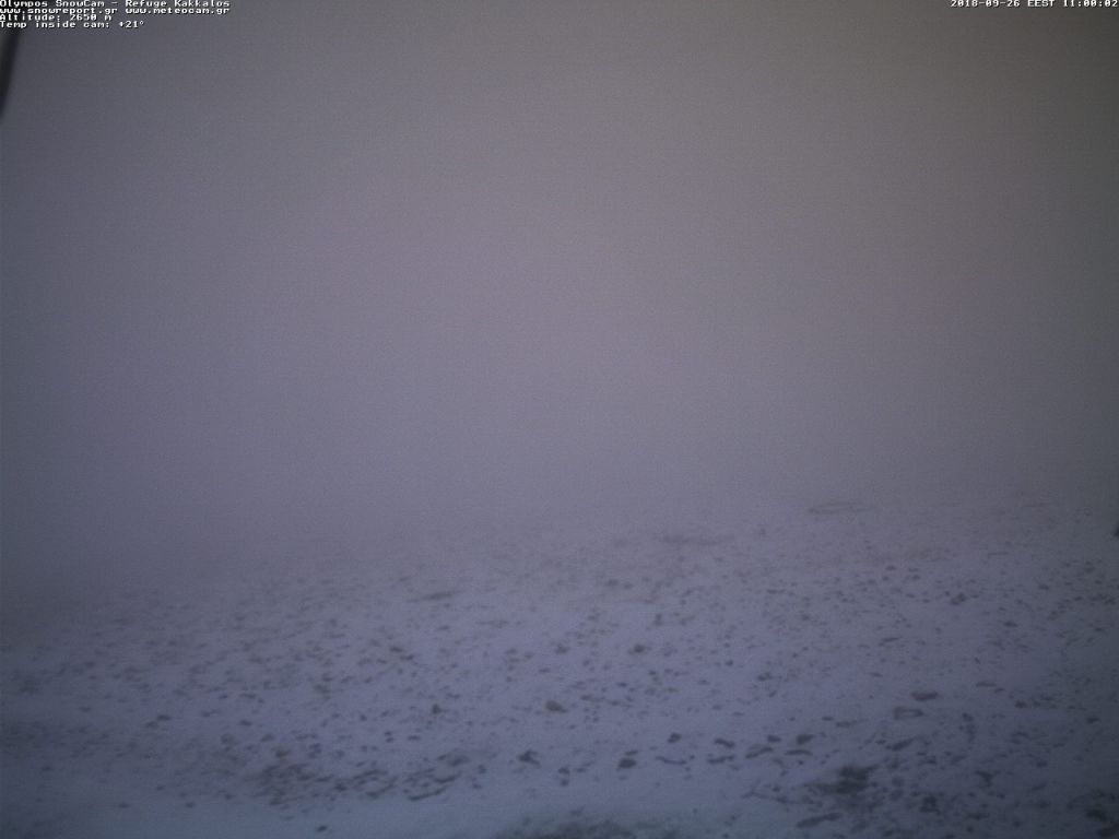 Τα πρώτα χιόνια στον Όλυμπο έφερε ο «Ξενοφών»