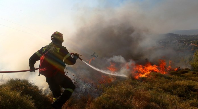 Πυρκαγιά στην Ηλεία - Μεγάλη κινητοποίηση της Πυροσβεστικής