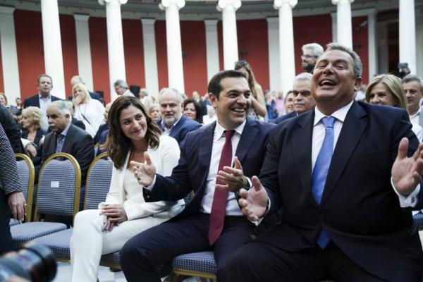 Εάν ο Τσίπρας δεν καλύπτει τον Καμμένο γιατί δεν τον καρατομεί;