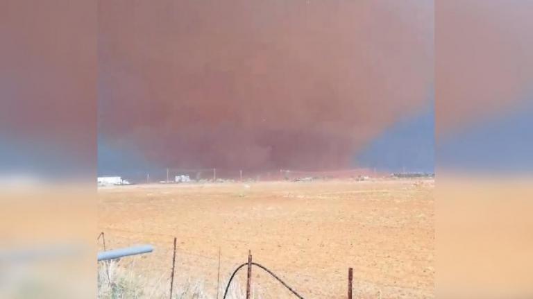 Το σαρωτικό χτύπημα του ανεμοστρόβιλου στη Λευκωσία (εικόνες)