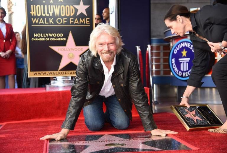 Δικό του αστέρι στη Λεωφόρο της Δόξας για τον Ρίτσαρντ Μπράνσον