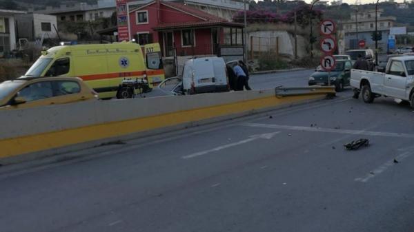 Σοβαρό τροχαίο με τραυματίες στο Ηράκλειο