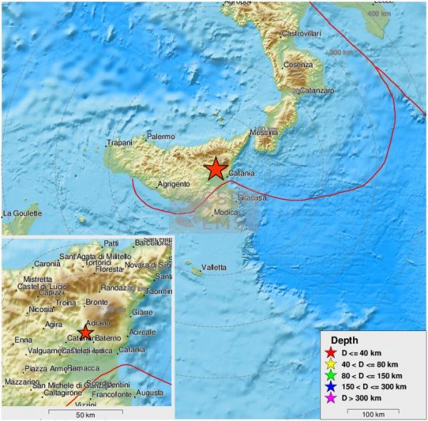 Σεισμός 4,8 Ρίχτερ στην Σικελία
