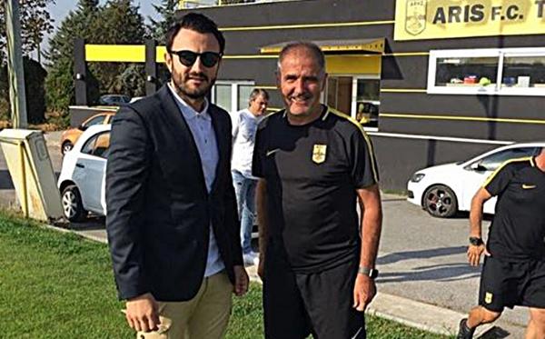 Καρυπίδης και Διαμαντόπουλος στην προπόνηση του Άρη