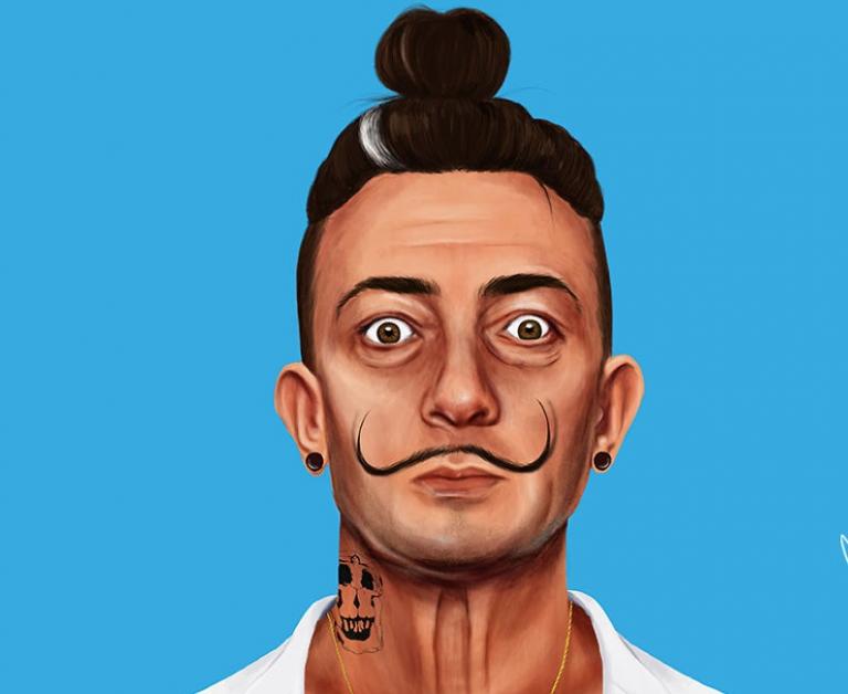 Ο Σιμόνι μεταμορφώνει σε χίπστερ θρυλικούς καλλιτέχνες