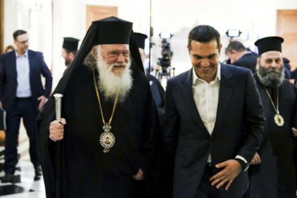 Tsipras, Ieronymos reach 15-point understanding on Church-State relations