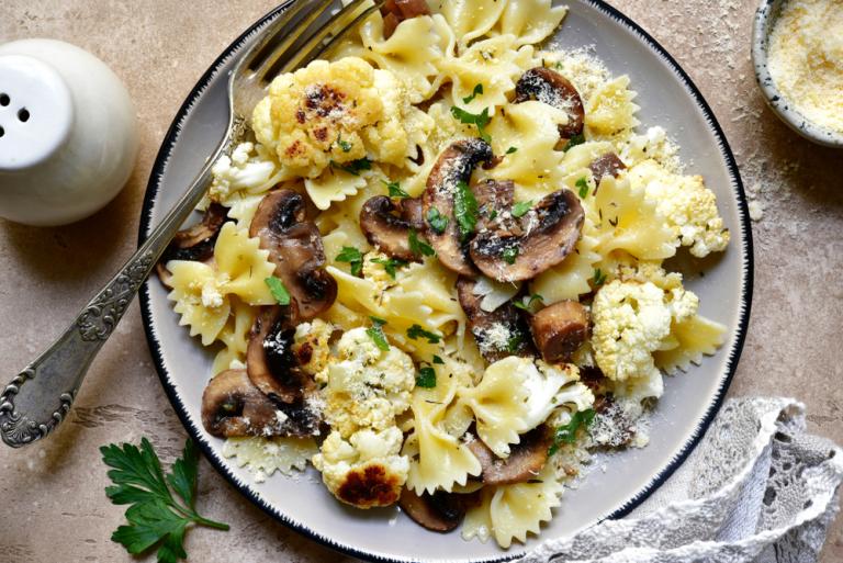 Φιογκάκια με μανιτάρια