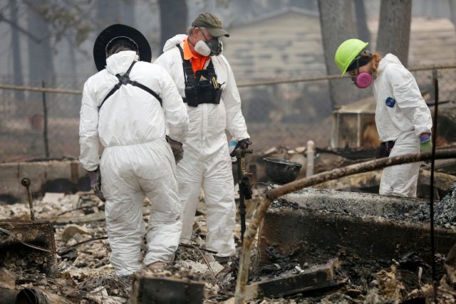 Καλιφόρνια: 65 νεκροί και 600 αγνοούμενοι από τις φονικές πυρκαγιές