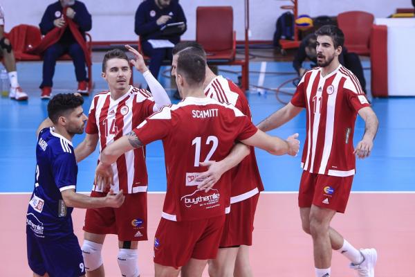 CEV Cup: Σαρωτικός ο Ολυμπιακός, 3-0 σετ την Σαχτιόρ