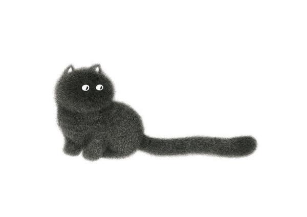 Ο Kamwei Fong φτιάχνει χνουδωτές γάτες από σινική μελάνη