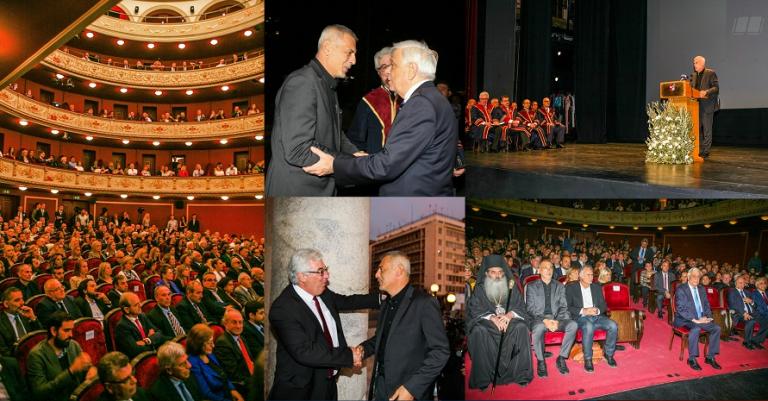 Ο Γιάννης Μώραλης στον εορτασμό των 80 χρόνων του Πανεπιστημίου Πειραιώς