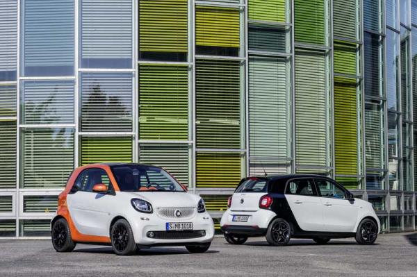 smart fortwo και forfour 2015
