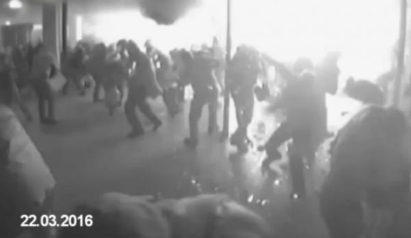 Τρομοκρατικό χτύπημα στο αεροδρόμιο των Βρυξελλών – Το video της έκρηξης