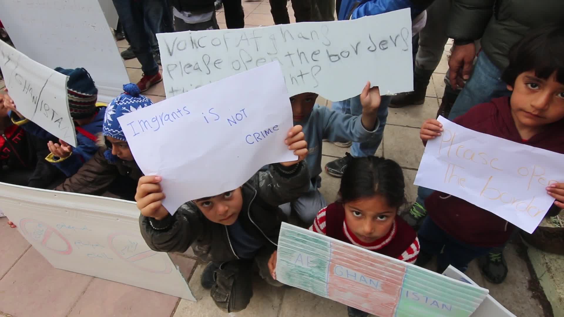 Διαμαρτυρία προσφύγων στα Διαβατά