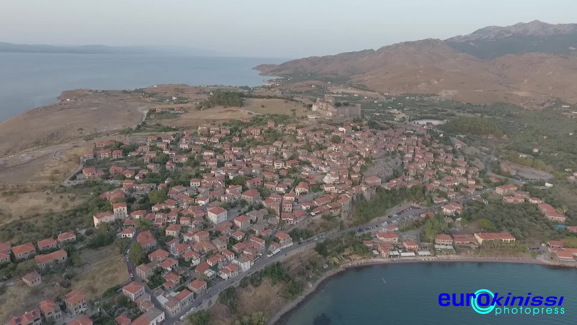 Λέσβος: Ο Μόλυβος από ψηλά