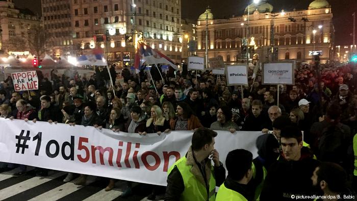 «Θερμός Δεκέμβρης» στο Βελιγράδι