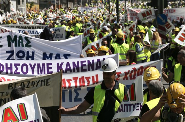 Στην Αθήνα 4000 μεταλλωρύχοι – Πορεία στη Βουλή – Ζητούν «έντιμο συμβιβασμό»