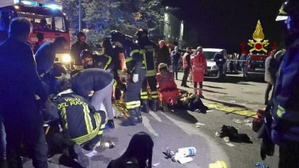 Ιταλία: Ανήλικοι πέντε από τους έξι νεκρούς που ποδοπατήθηκαν στο κλαμπ