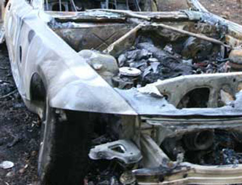 Καμμένο όχημα του Επαναστατικού Αγώνα εντόπισε η Aστυνομία στη Λαμπρινή