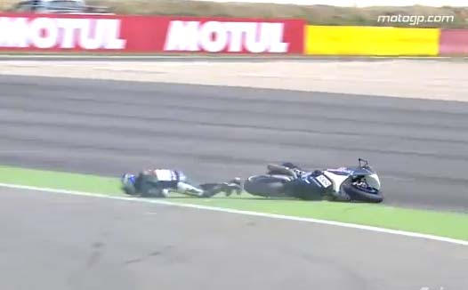 MotoGP Aragon 2013: Όλες οι πτώσεις του αγώνα