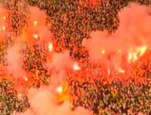 Δεκάδες οπαδοί αποχαιρέτησαν την αποστολή του Aρη