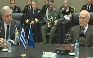 Επίσκεψη του Κ.Παπούλια στο υπουργείο Εθνικής Αμύνης