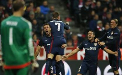 Συγκλονιστική πρόκριση της Ατλέτικο παρά την ήττα με 2-1 από τη Μπάγερν