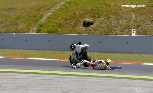 MotoGP Καταλονίας 2013: Όλες οι πτώσεις του αγώνα