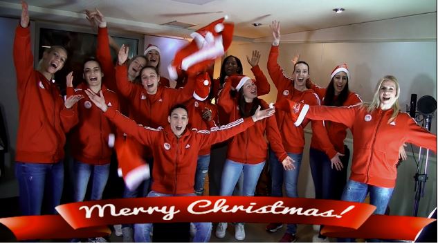 Τραγούδησαν το «Last Christmas» τα κορίτσια του Ολυμπιακού