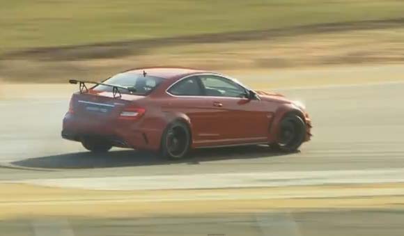 Η Mercedes-Benz C 63 AMG Coupe Black Series στη Laguna Seca
