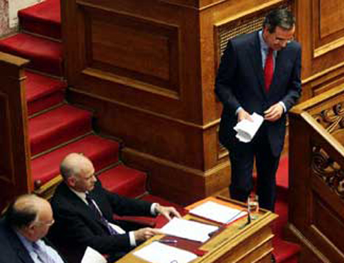 Η Ελλάδα απέφυγε την οικονομική χρεοκοπία, τόνισε ο Γ.Παπανδρέου