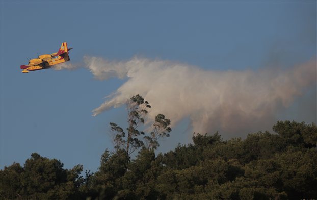 Σε ύφεση η πυρκαγιά στη Λαυρεωτική