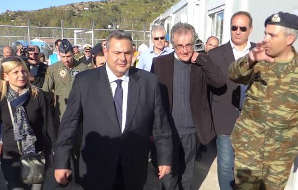 Περιοδεία Π.Καμμένου στα κέντρα καταγραφής προσφύγων της Χίου, Λέσβου και Λέρου