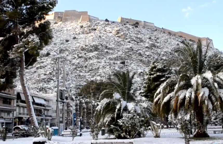 Χιόνια στο Ναύπλιο