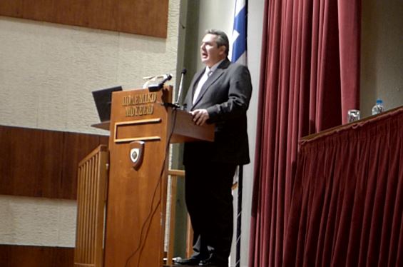 Καμμένος: Ασύμμετρη απειλή η παράνομη μετανάστευση και ανισότητα στην κατανομή πλούτου