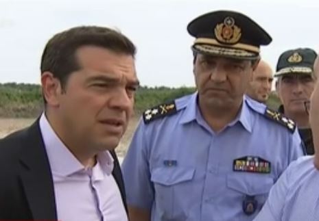 Στην πυρόπληκτη Θάσο ο πρωθυπουργός