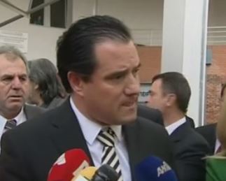 «Θερμή» υποδοχή του Άδωνι Γεωργιάδη στη Θεσσαλονίκη