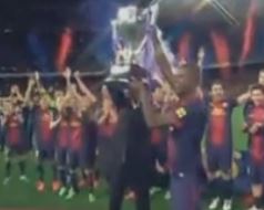 Γιορτή στο «Καμπ Νου» για τον τίτλο της Μπαρτσελόνα