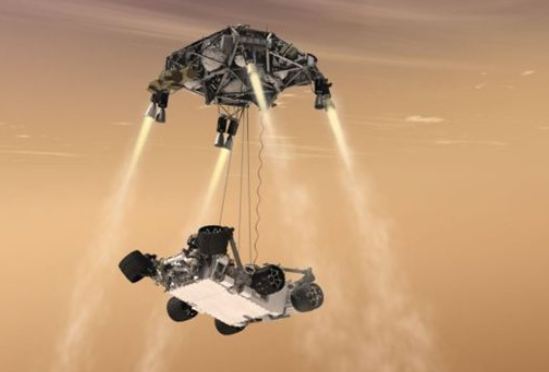 To πρώτο βίντεο που έστειλε το Curiosity κατά την προσεδάφιση του