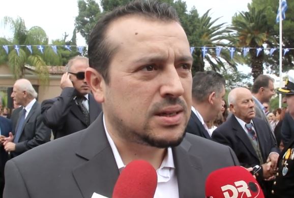 Στην παρέλαση στην πόλη του Ναυπλίου ο υπουργός Επικρατείας Νίκος Παππάς