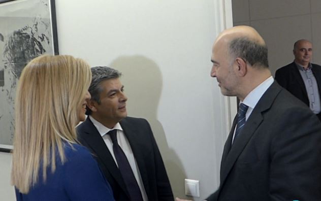 Συνάντηση του Πιέρ Μοσκοβισί με την πρόεδρο του ΠΑΣΟΚ Φώφη Γεννηματά